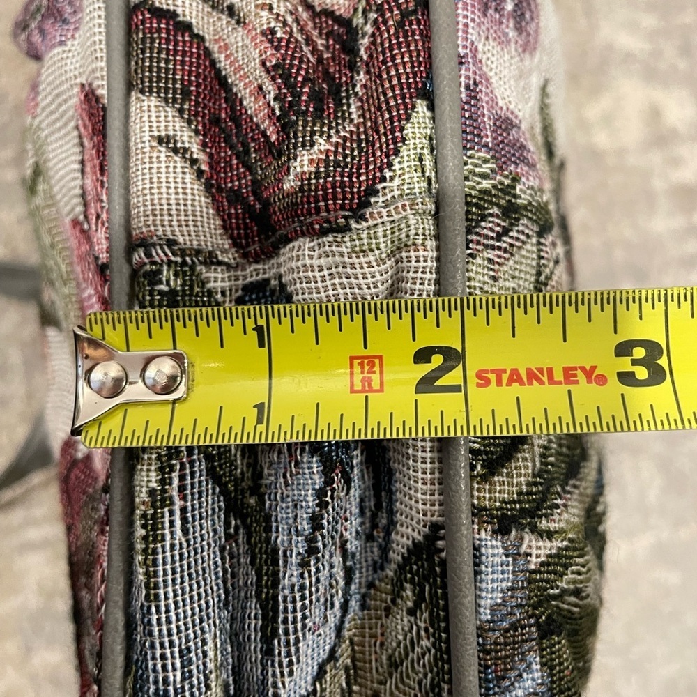 Vintage Mitzi Floral Tapestry Shoulder Handbag Purse New With Tags Deadstock - Picture 12 of 15
